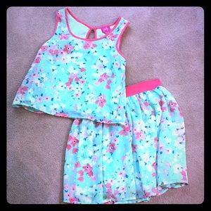 ⭐️ Like new! Cute girls Pinky two piece dress